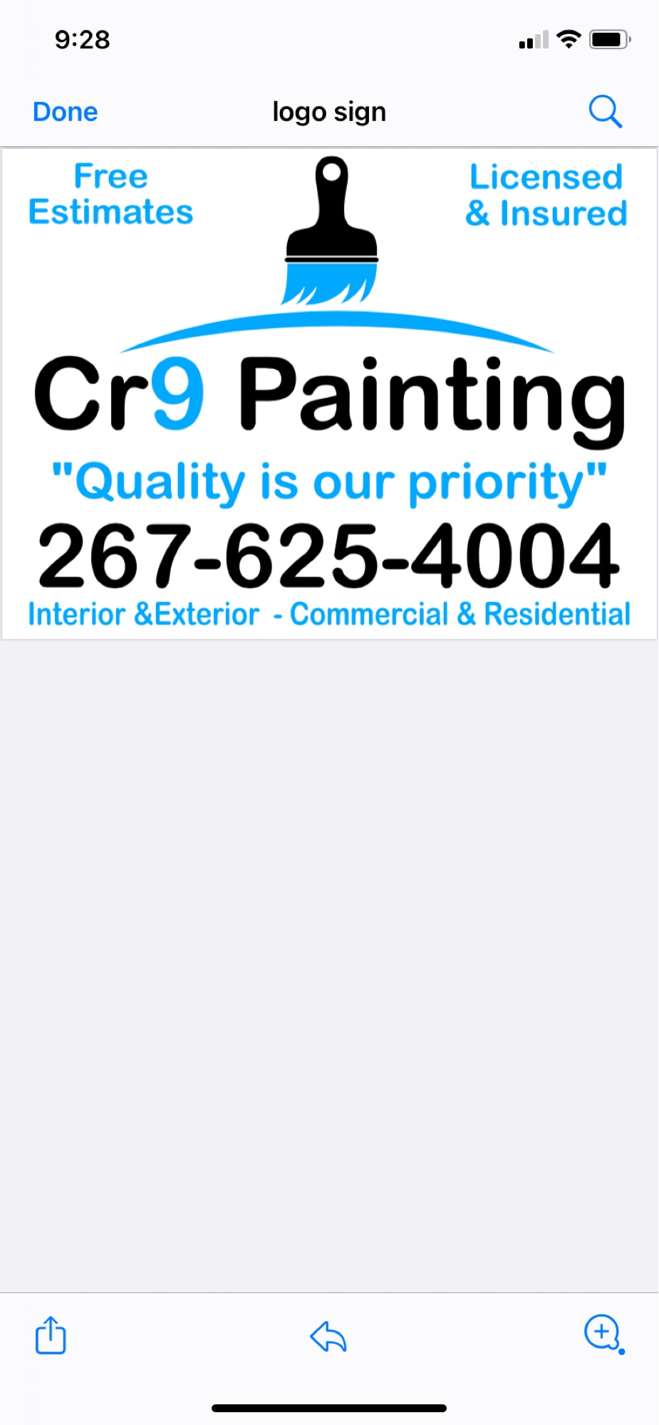 CR9 Painting Logo