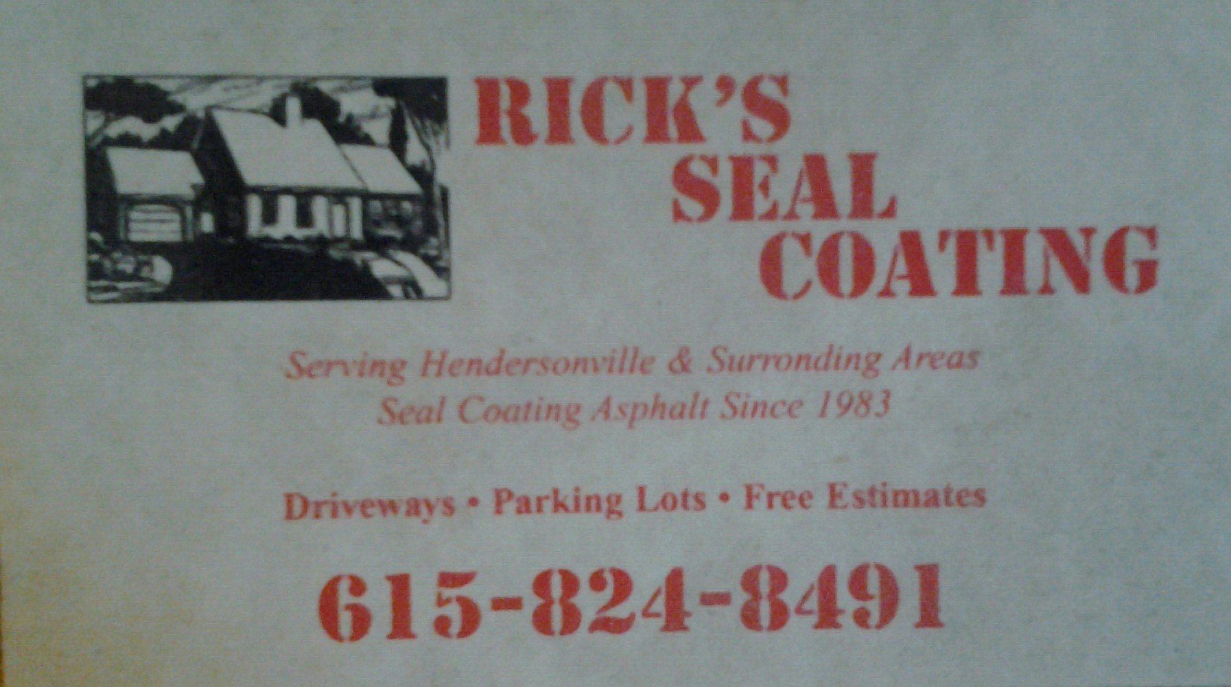 Rick's Sealcoating Logo