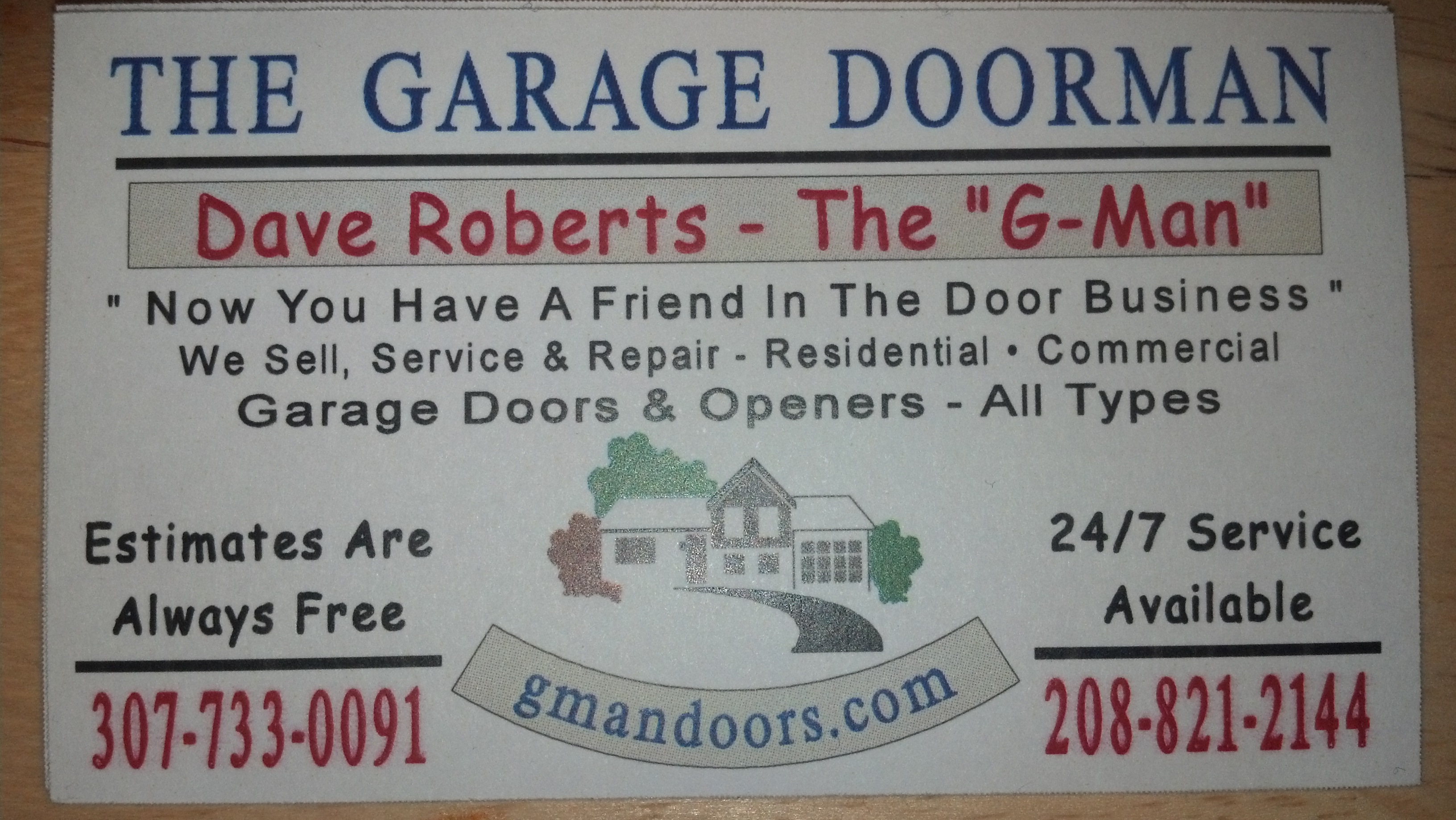 The Garage Doorman Logo