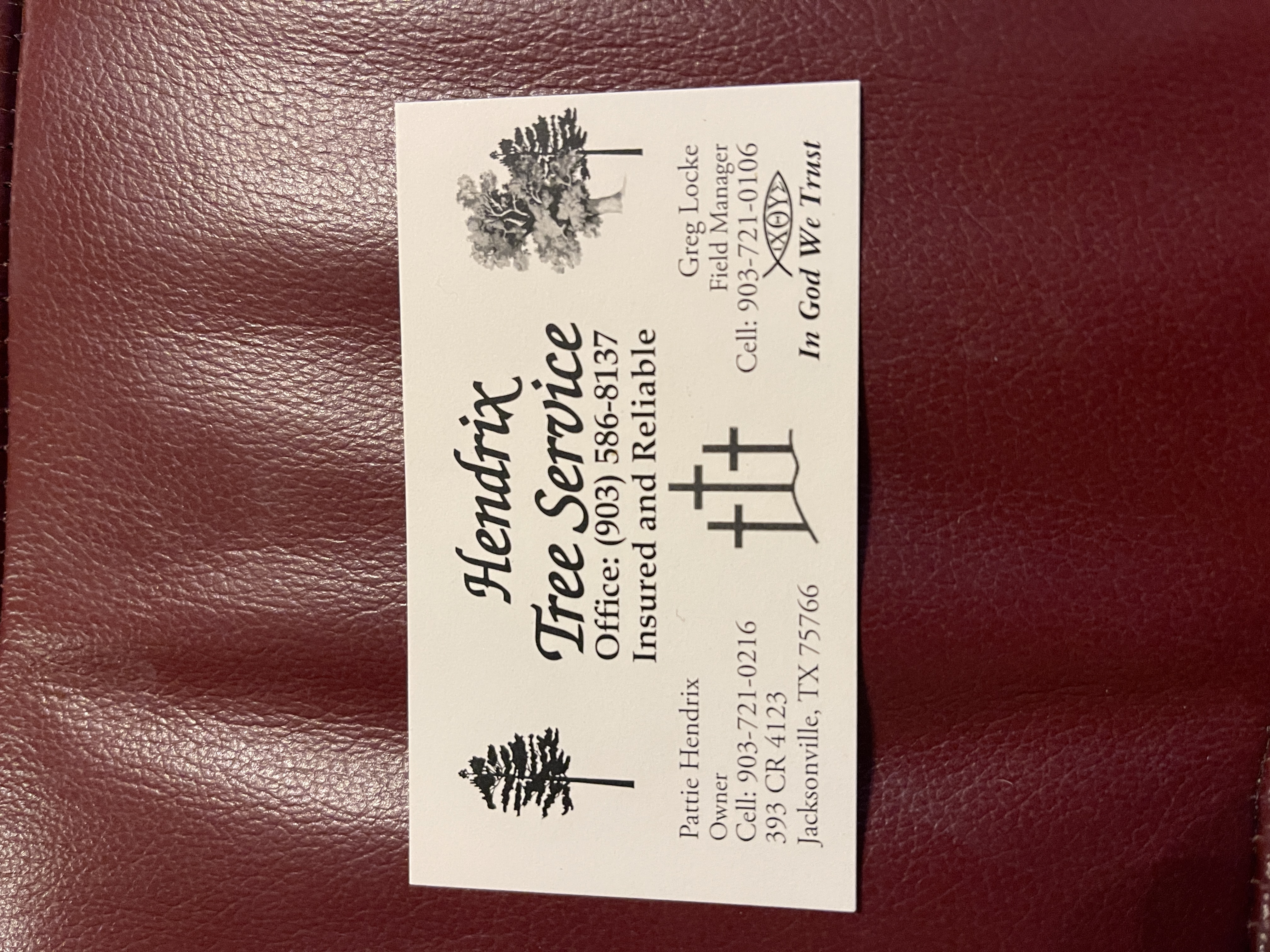 Hendrix Tree Service Logo