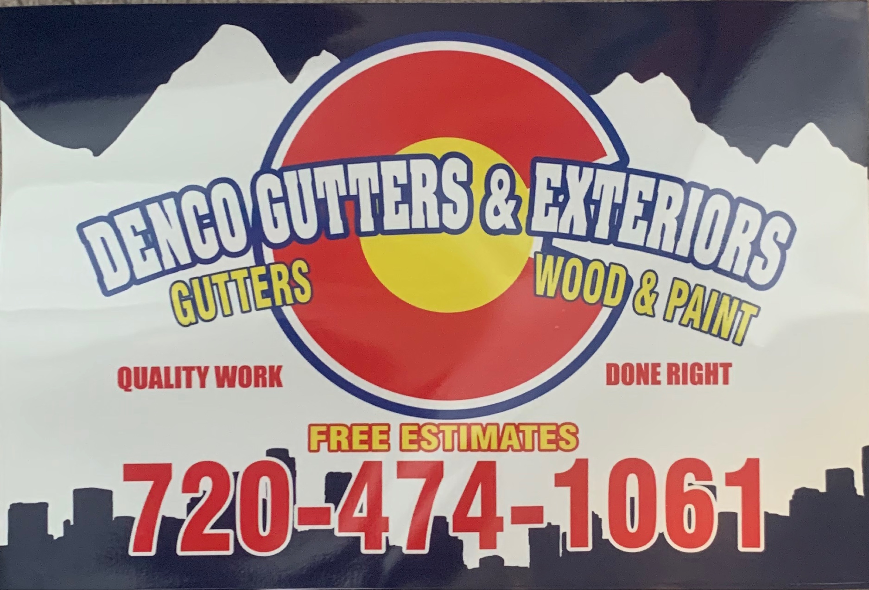 Denco Gutters and Exteriors Logo