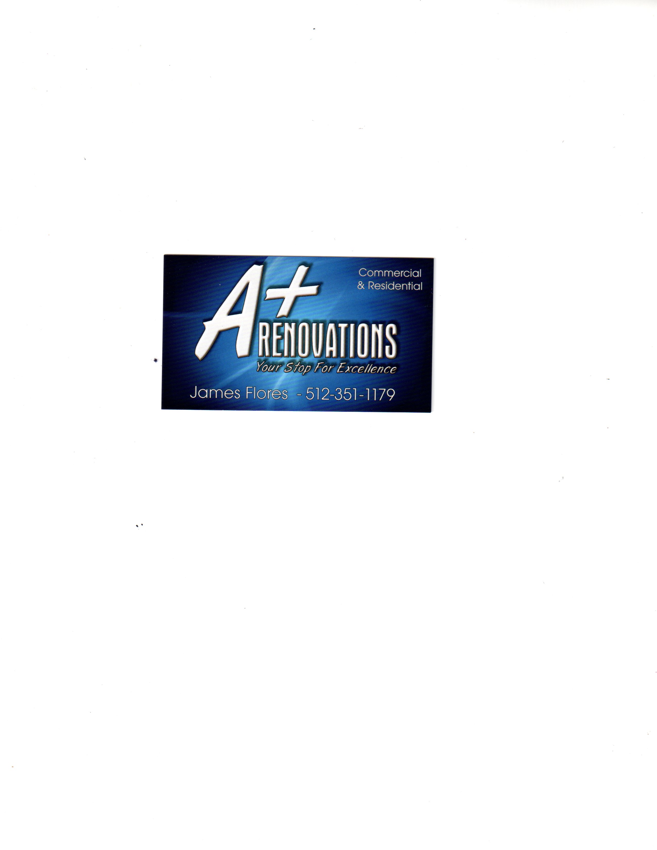 A+ Renovations Logo