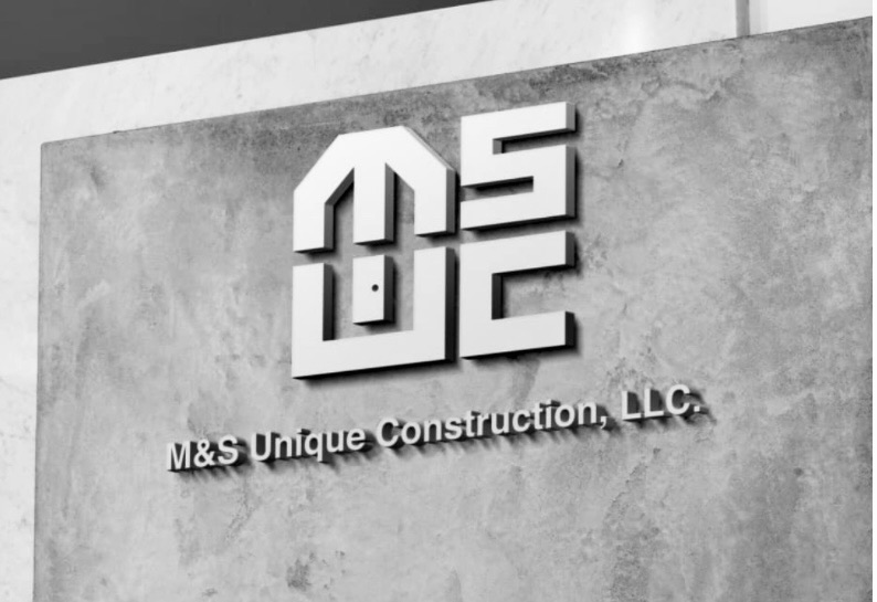 M&S Unique Construction Logo
