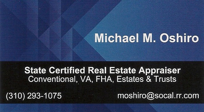 Michael M. Oshiro - Certified Real Estate Appraiser Logo
