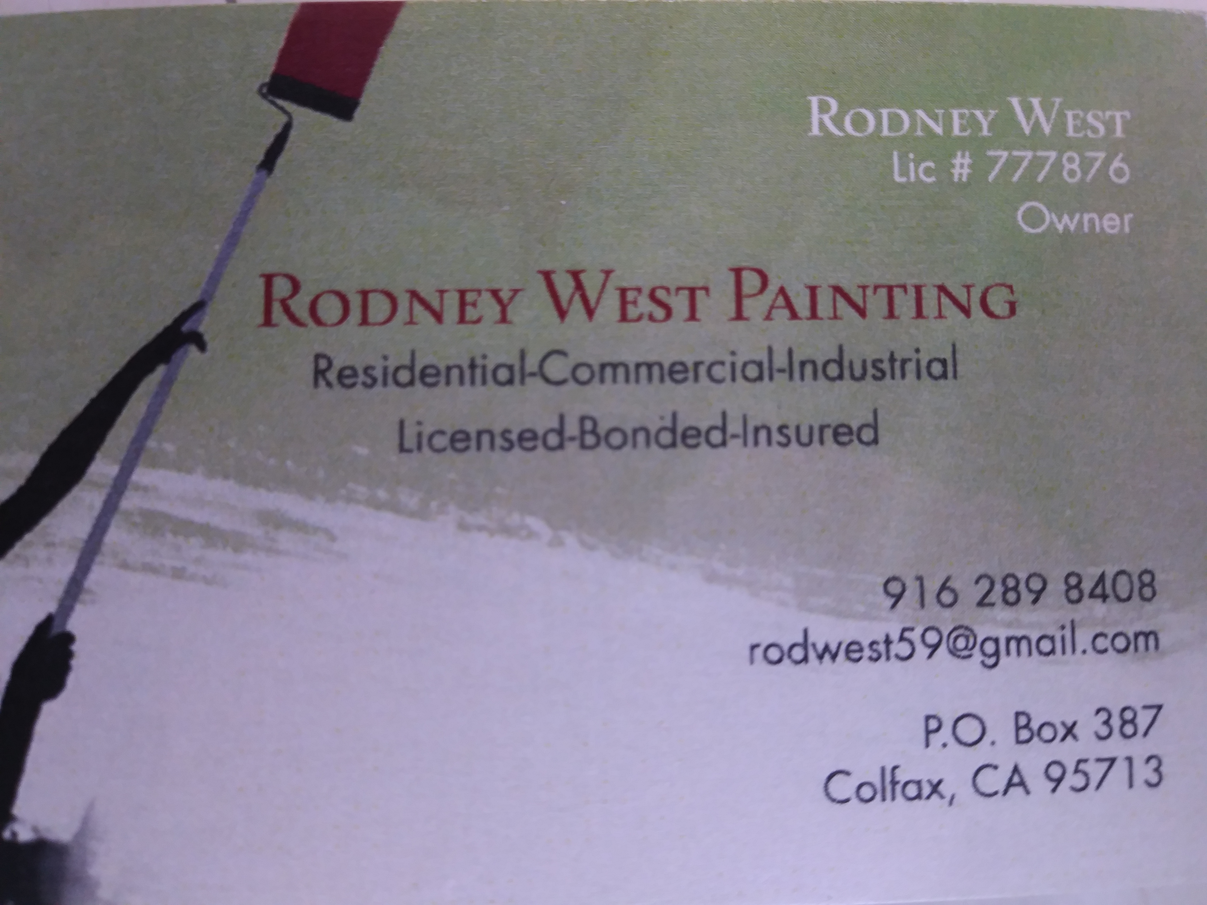 Rodney West Painting Logo