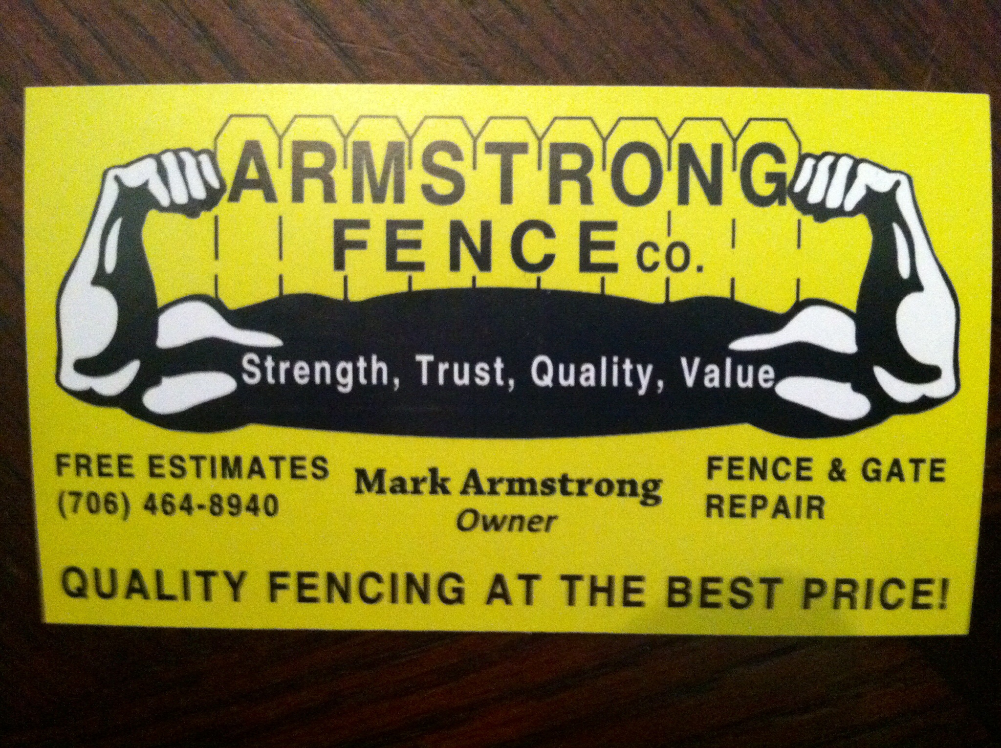 Armstrong Fence Company Logo