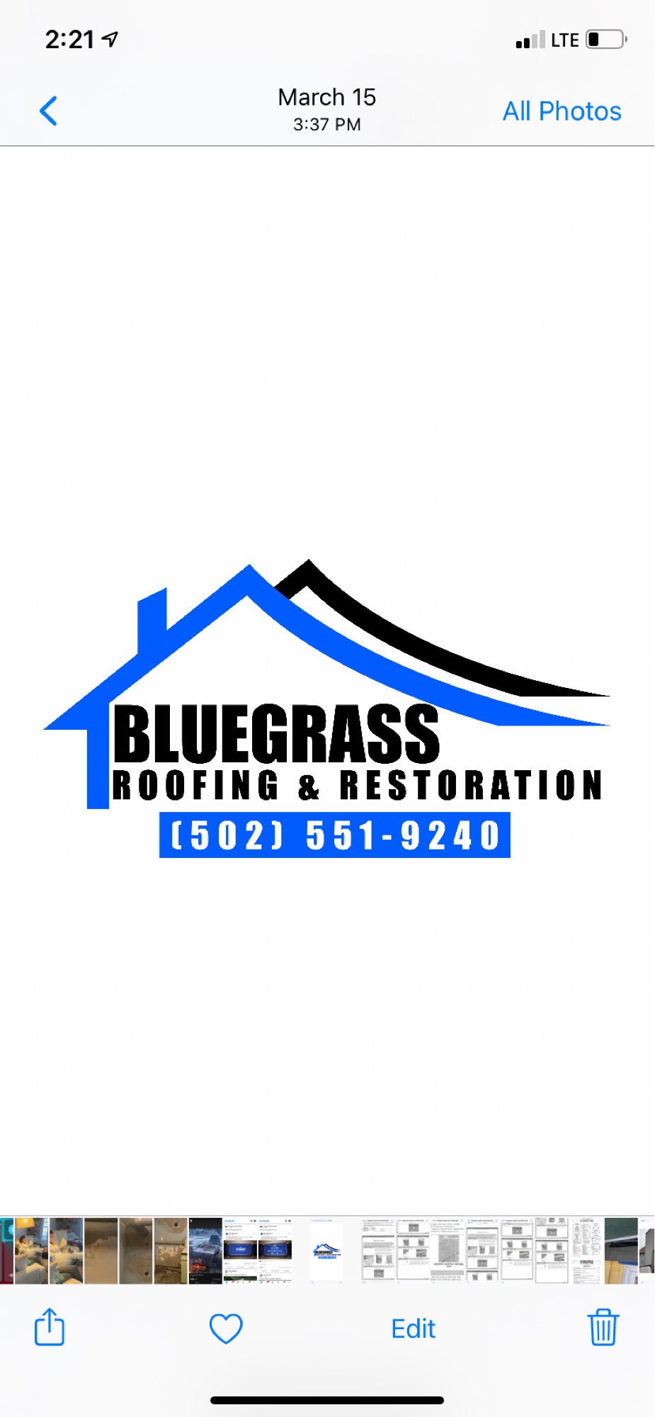 Bluegrass Roofing & Restoration, LLC Logo