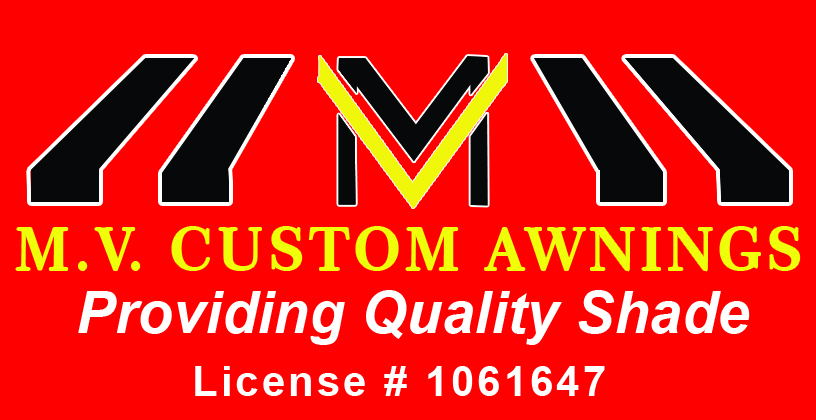 M.V. Custom Awnings Logo