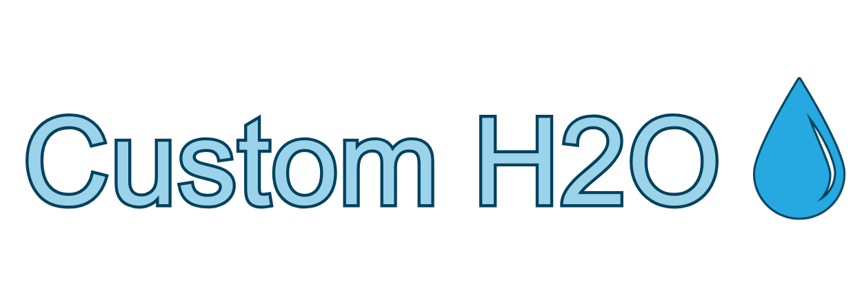 CUSTOM H 2 0 Logo