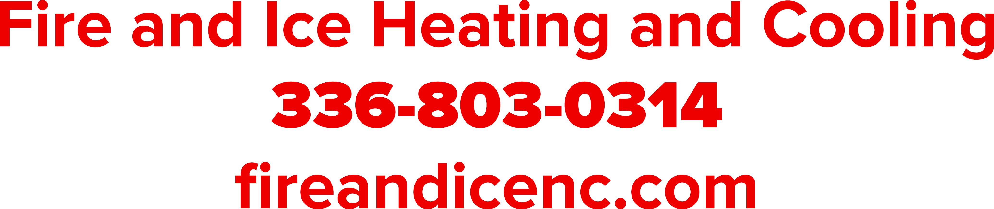 Fire and Ice Heating and Cooling Logo