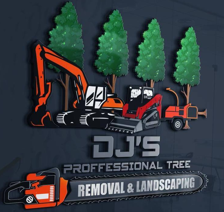 DJ's Professional Tree Removal and Landscaping Logo