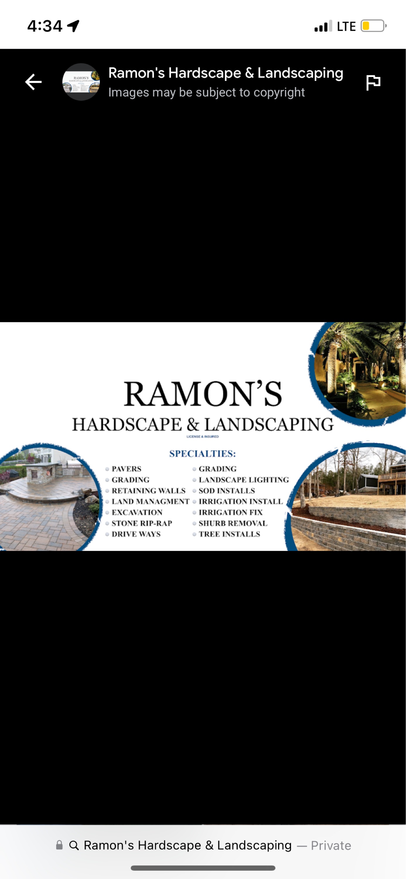 Ramons Hardscapes & Lighting Logo