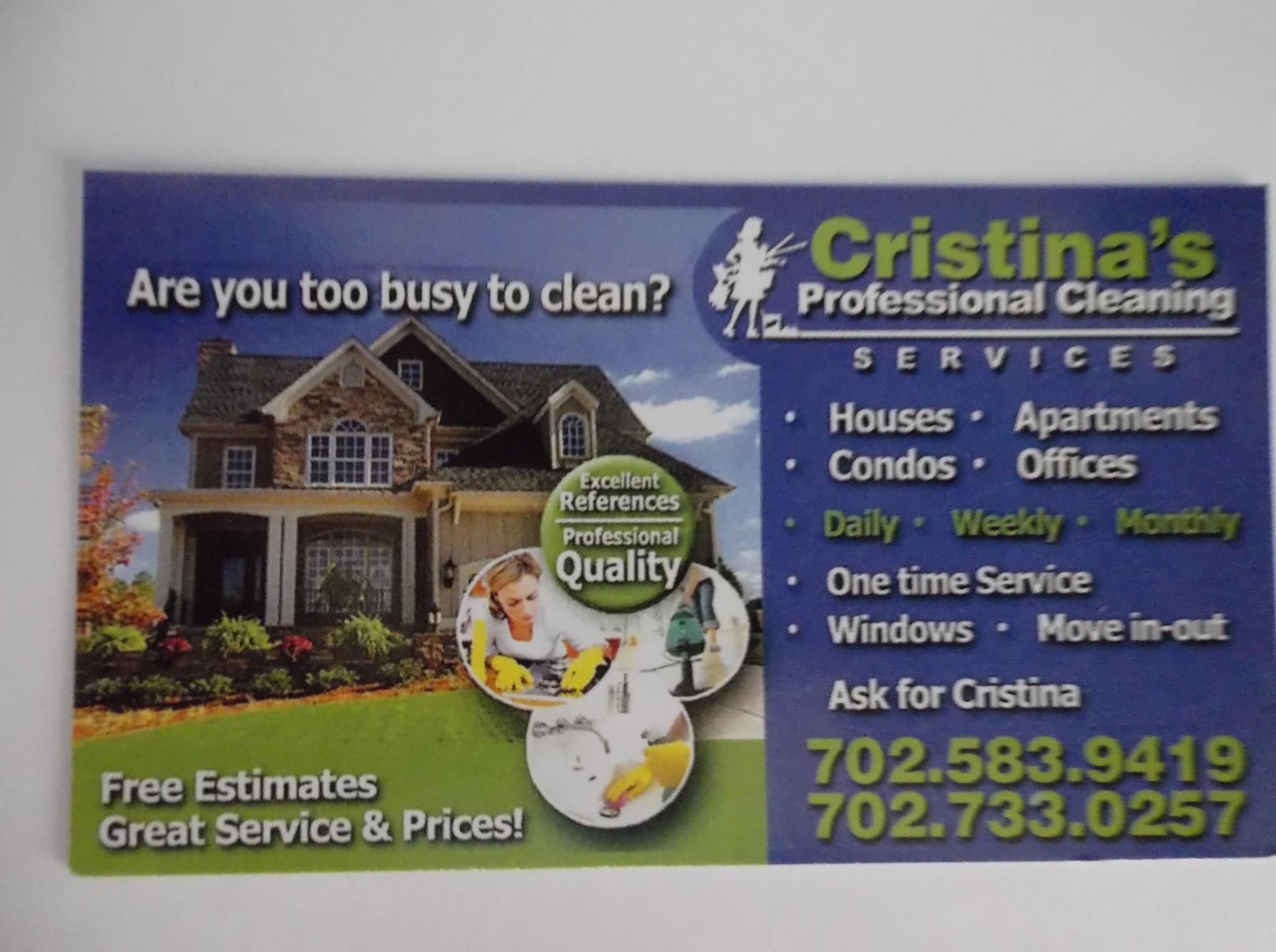 Cristina's Professional Cleaning Logo