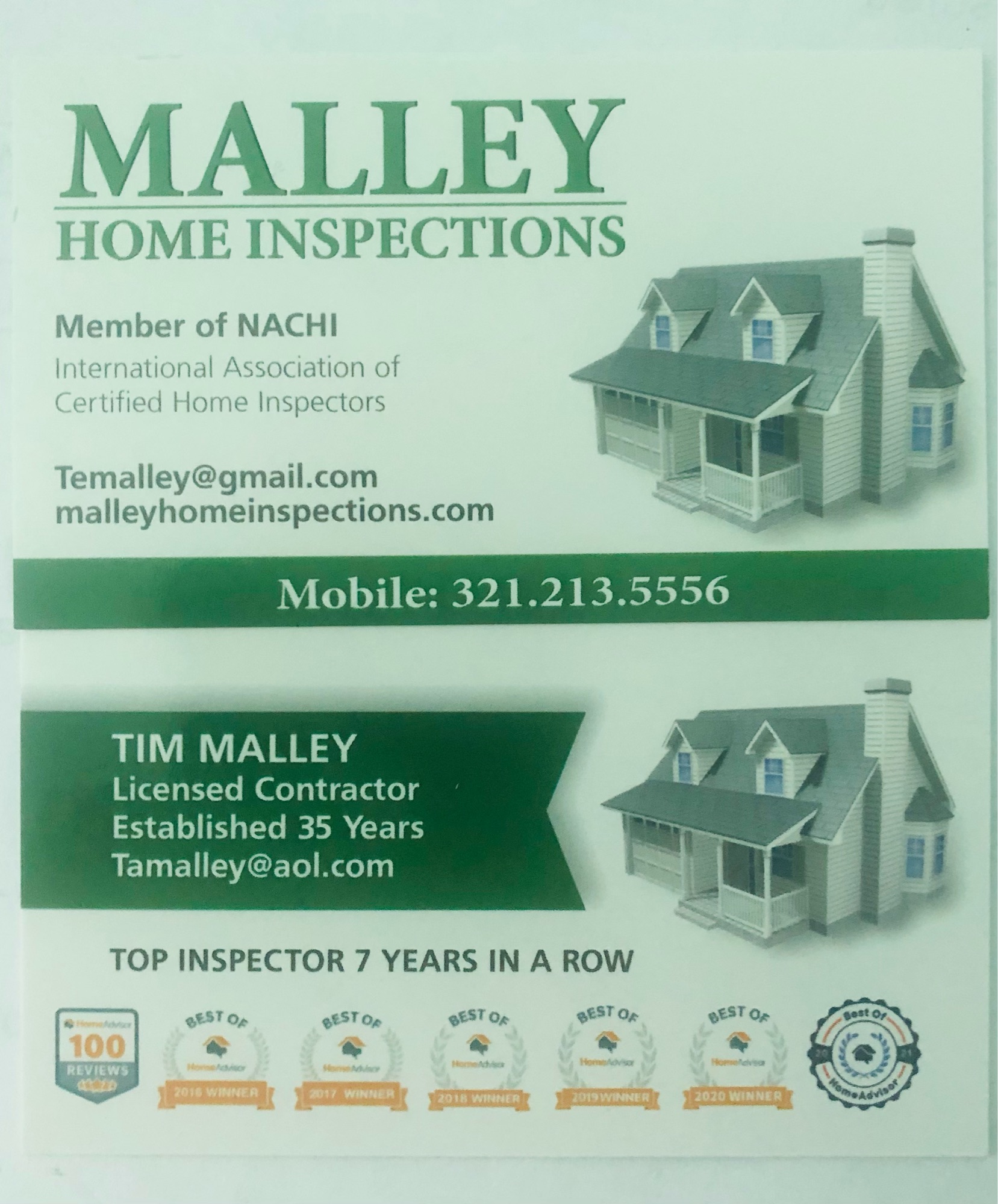 Malley Home Inspections Logo