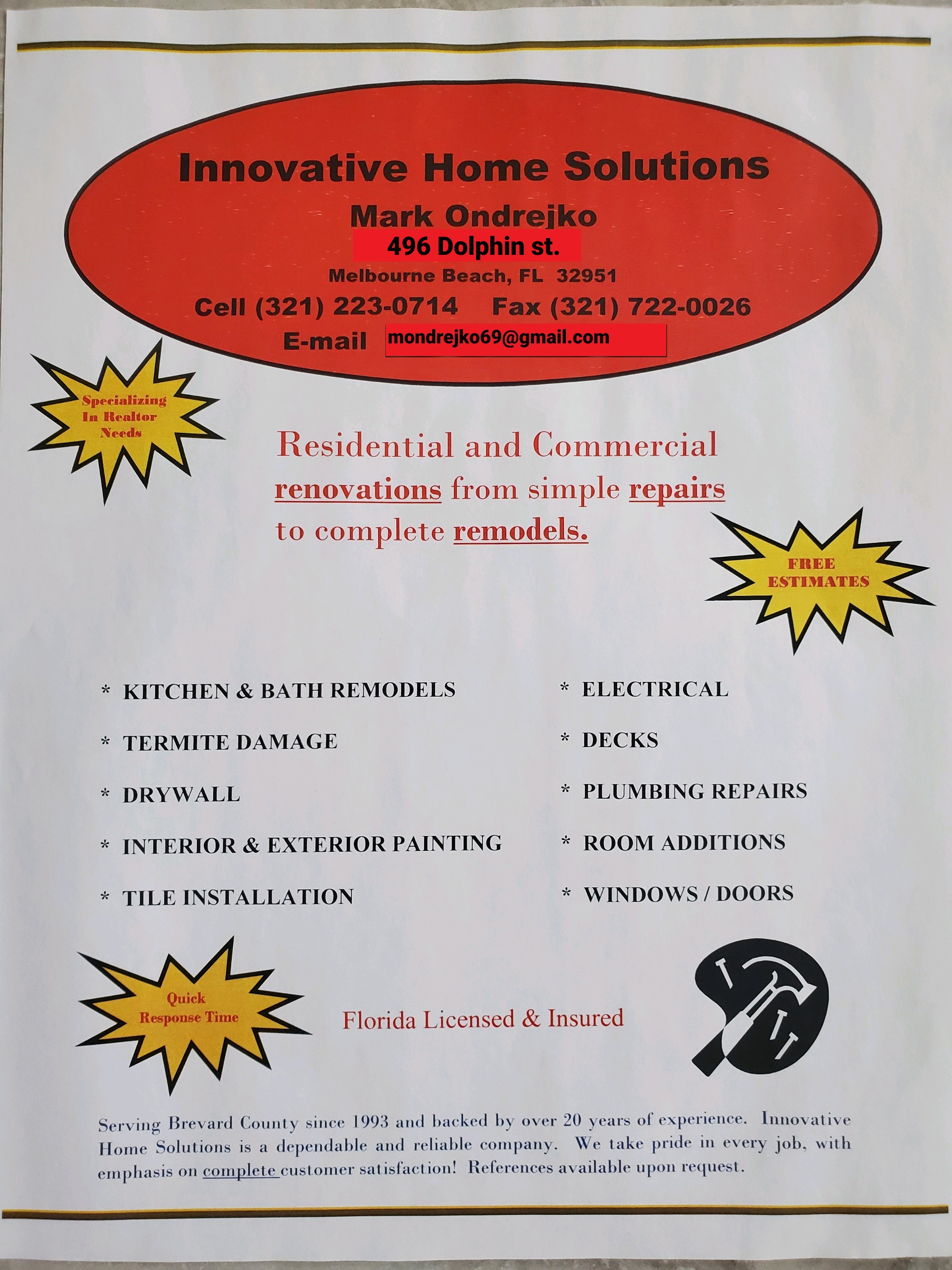 Innovative Home Solutions of Brevard, LLC Logo