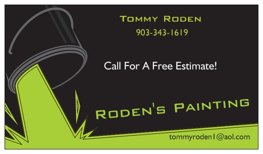 Roden's Painting Logo