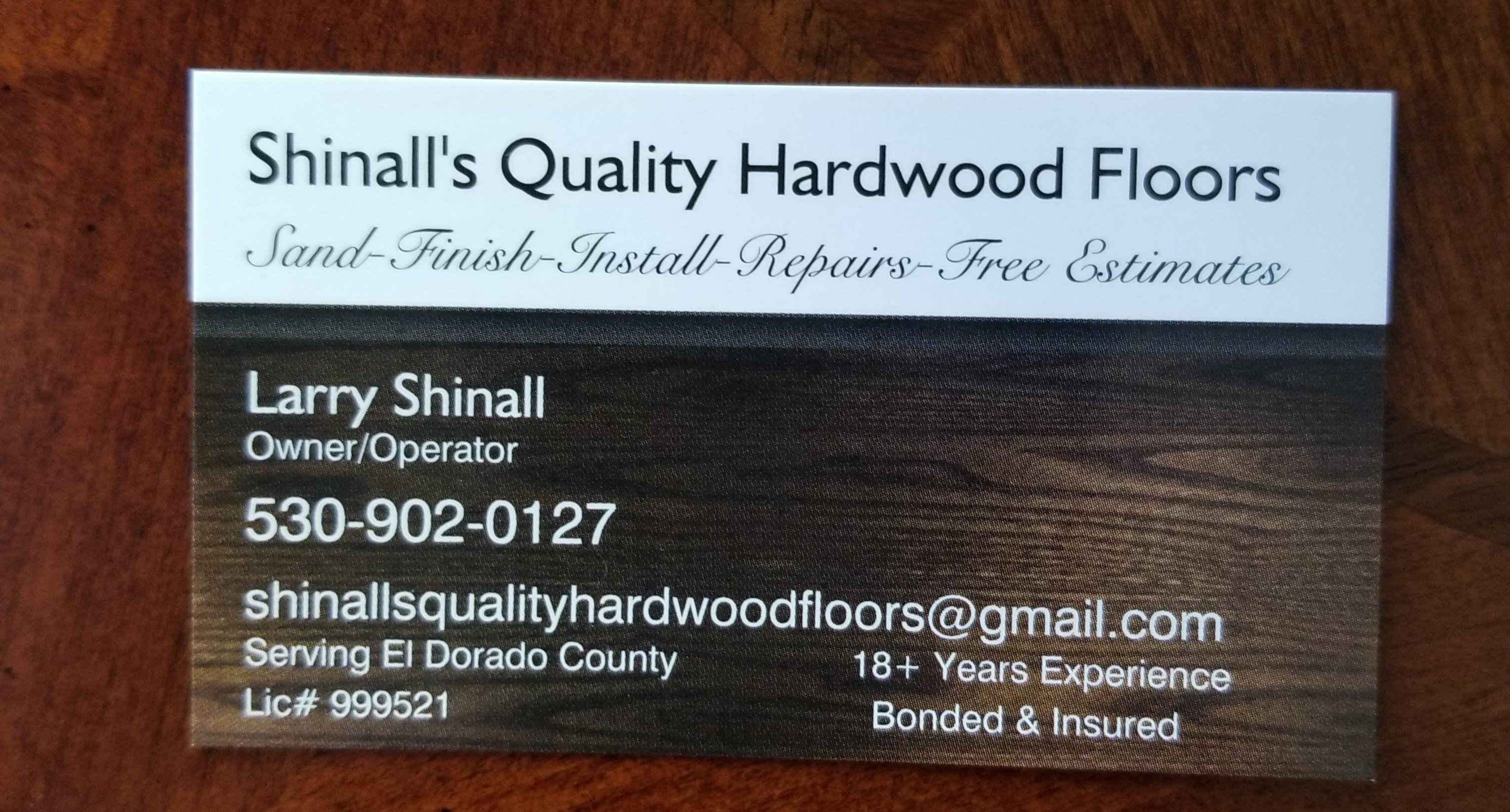 Shinall's Quality Hardwood Floors Logo