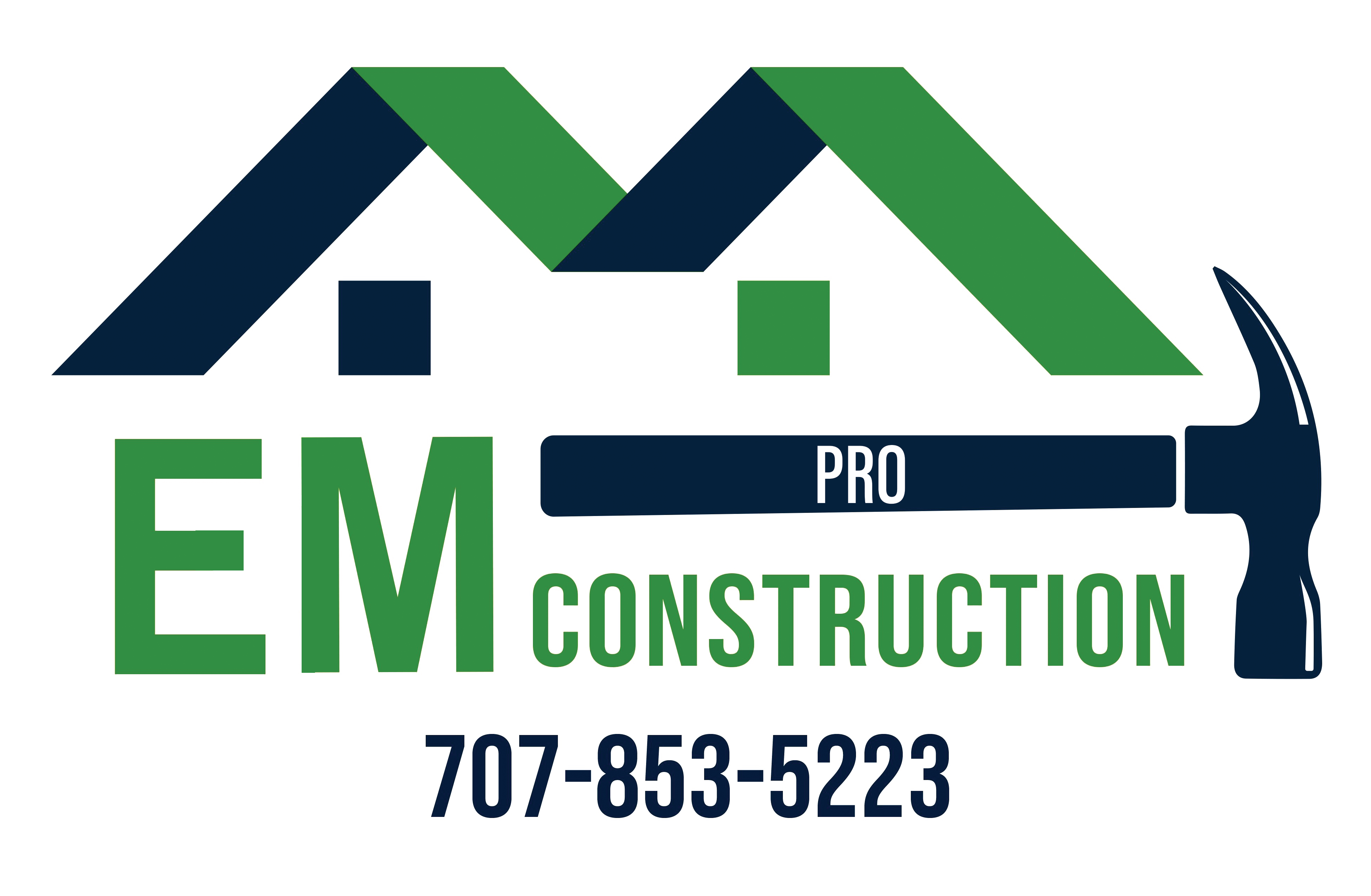 E M Pro Construction Logo