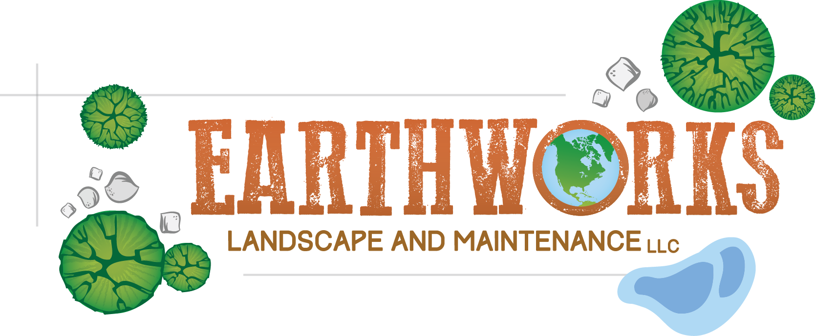 Earthworks Landscapes and Maintenance Logo