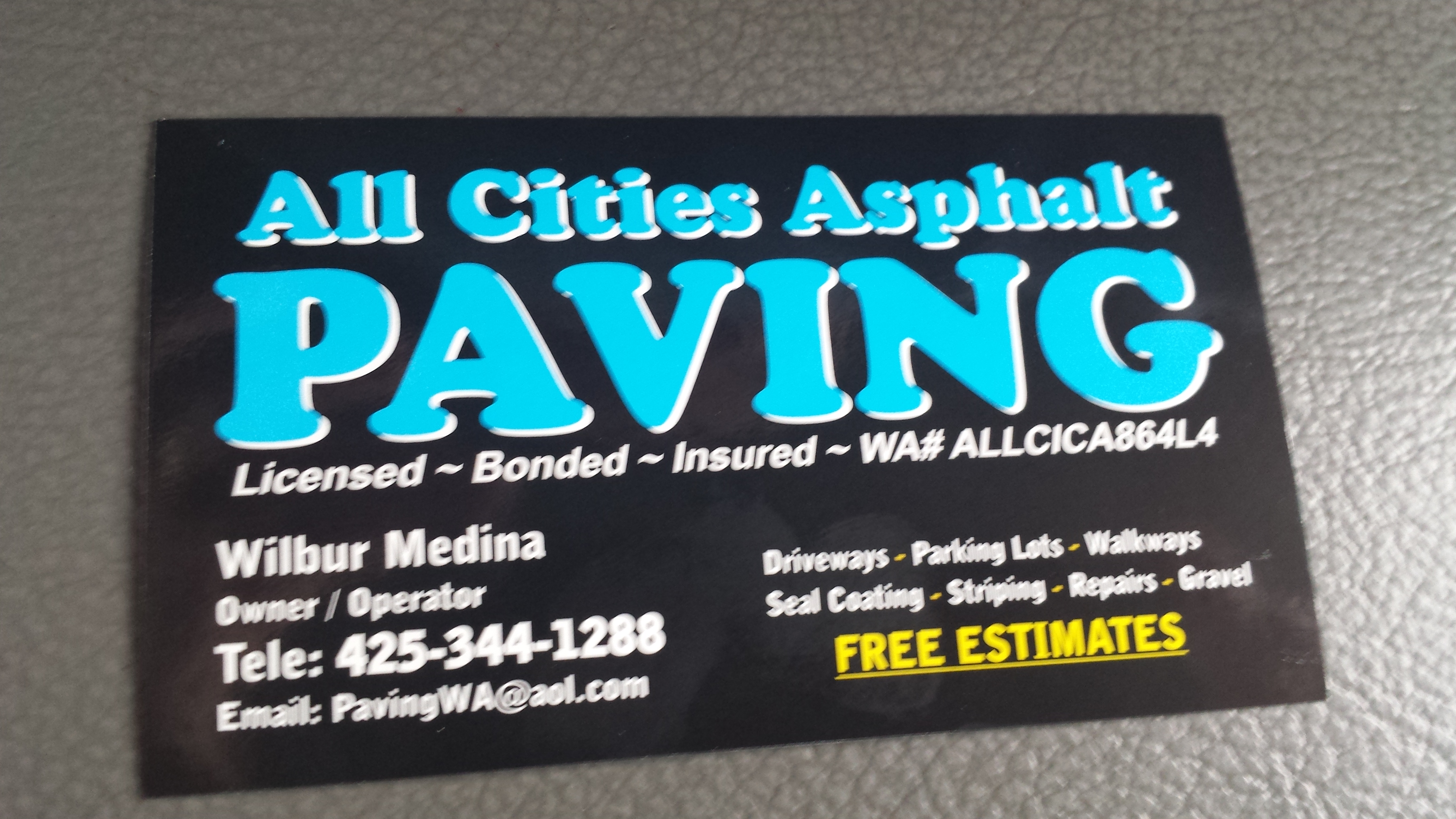 All Cities Asphalt Paving Logo