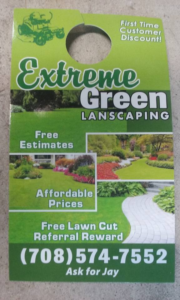 Extreme Green Landscaping Logo