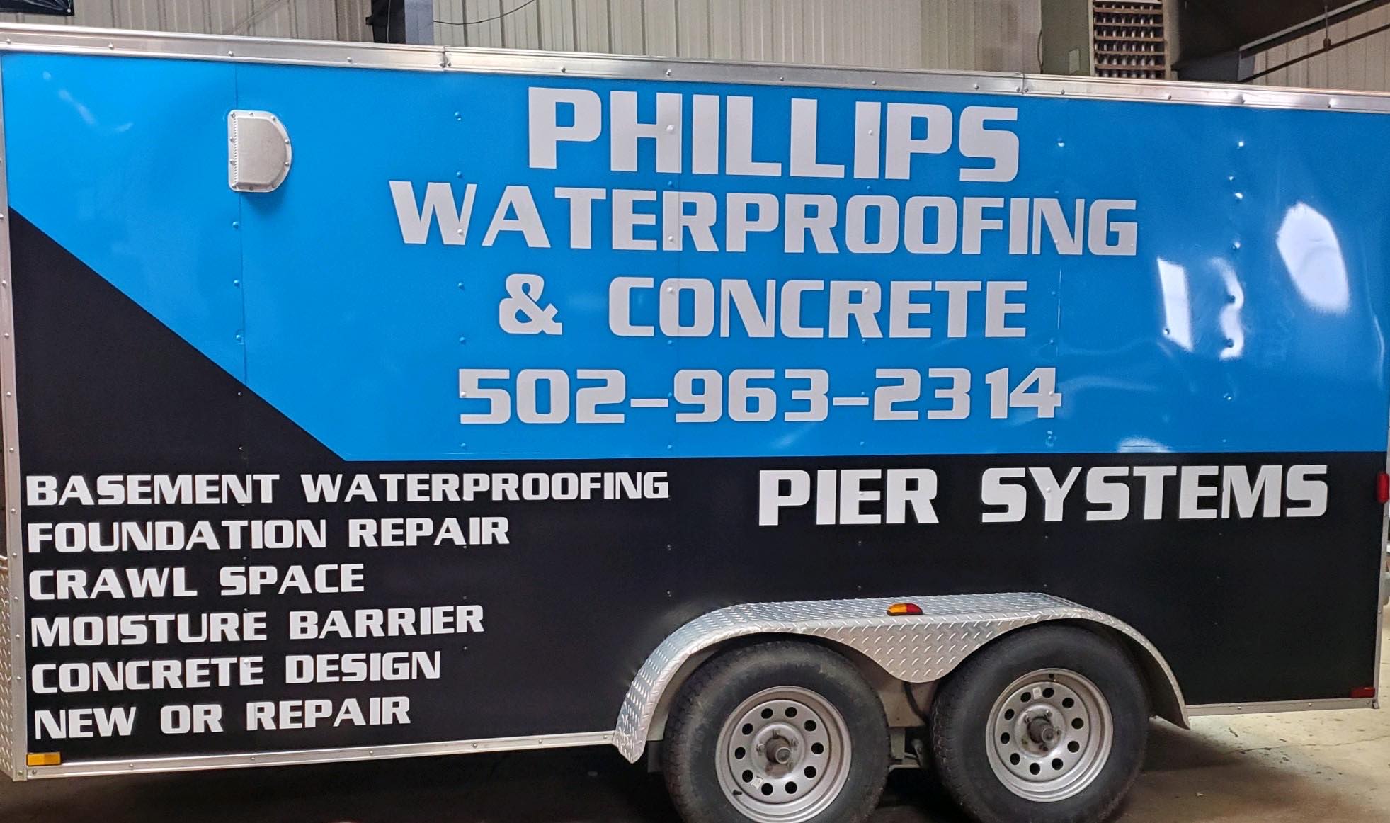 Phillips Waterproofing and Concrete Logo
