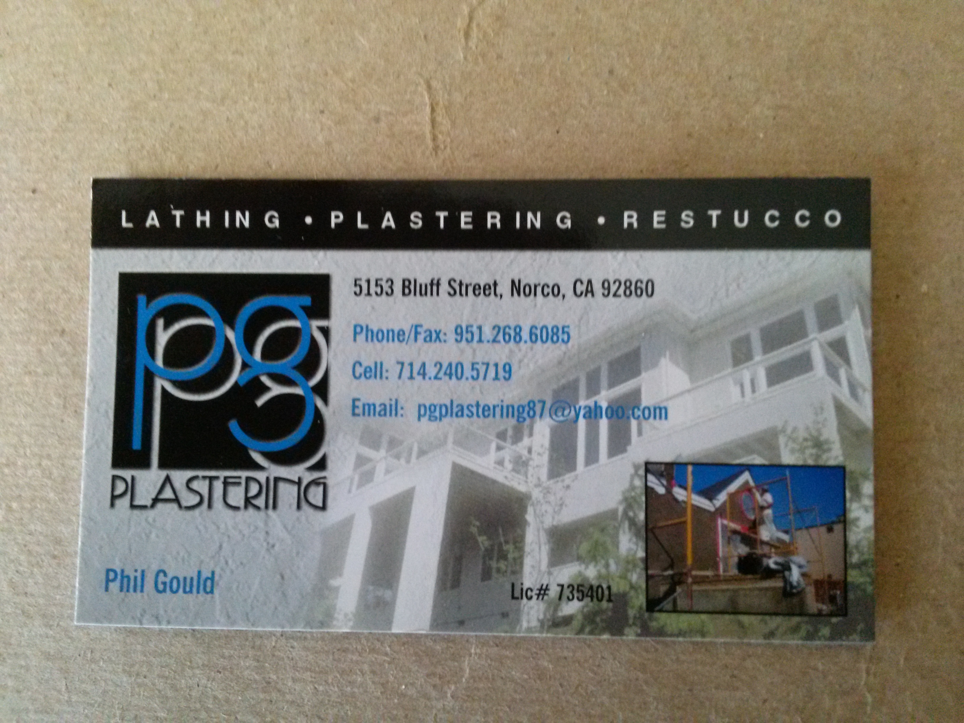 PG Plastering Logo