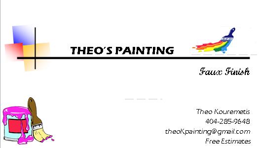 Theo's Painting Logo
