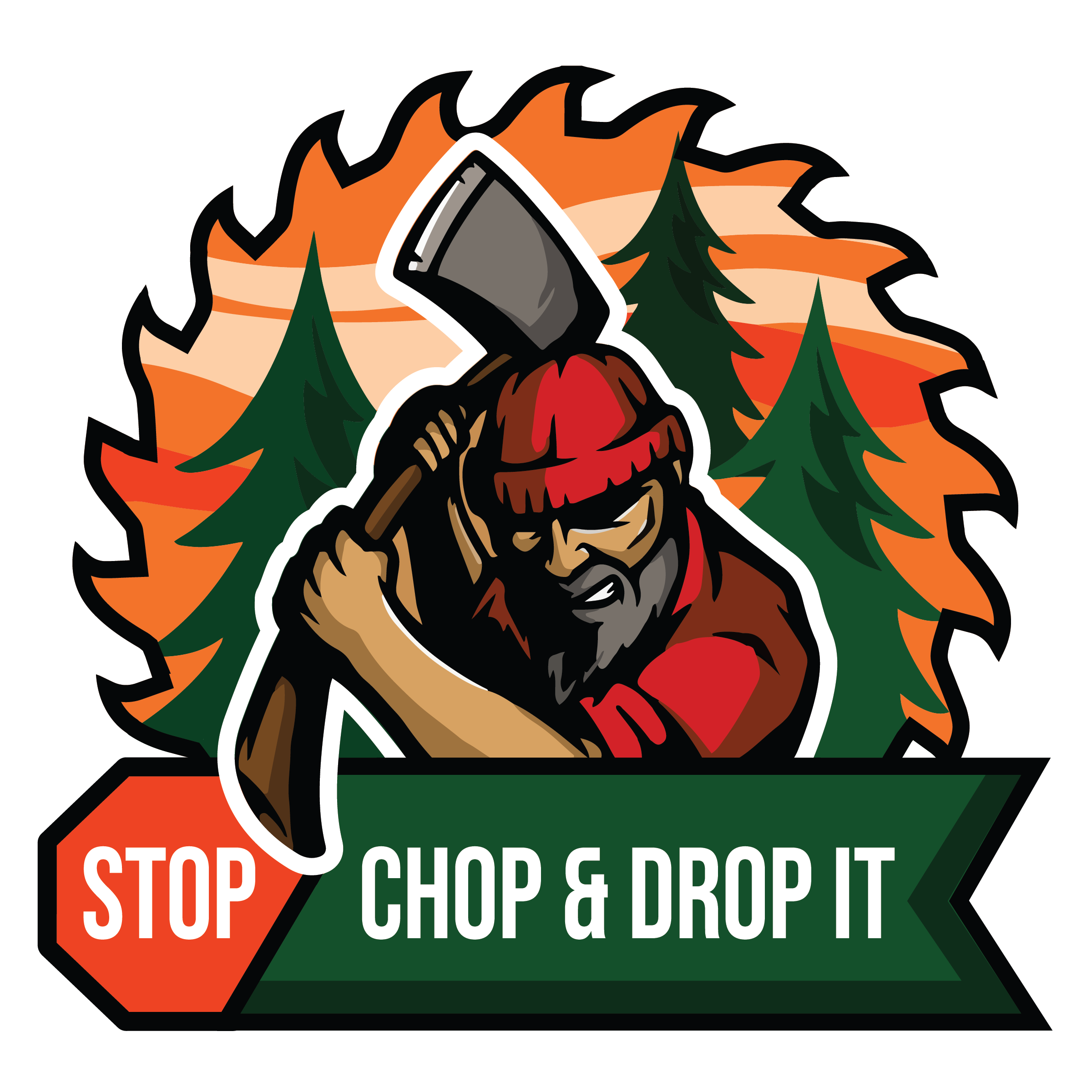 Stop, Chop, & Drop It, LLC Logo