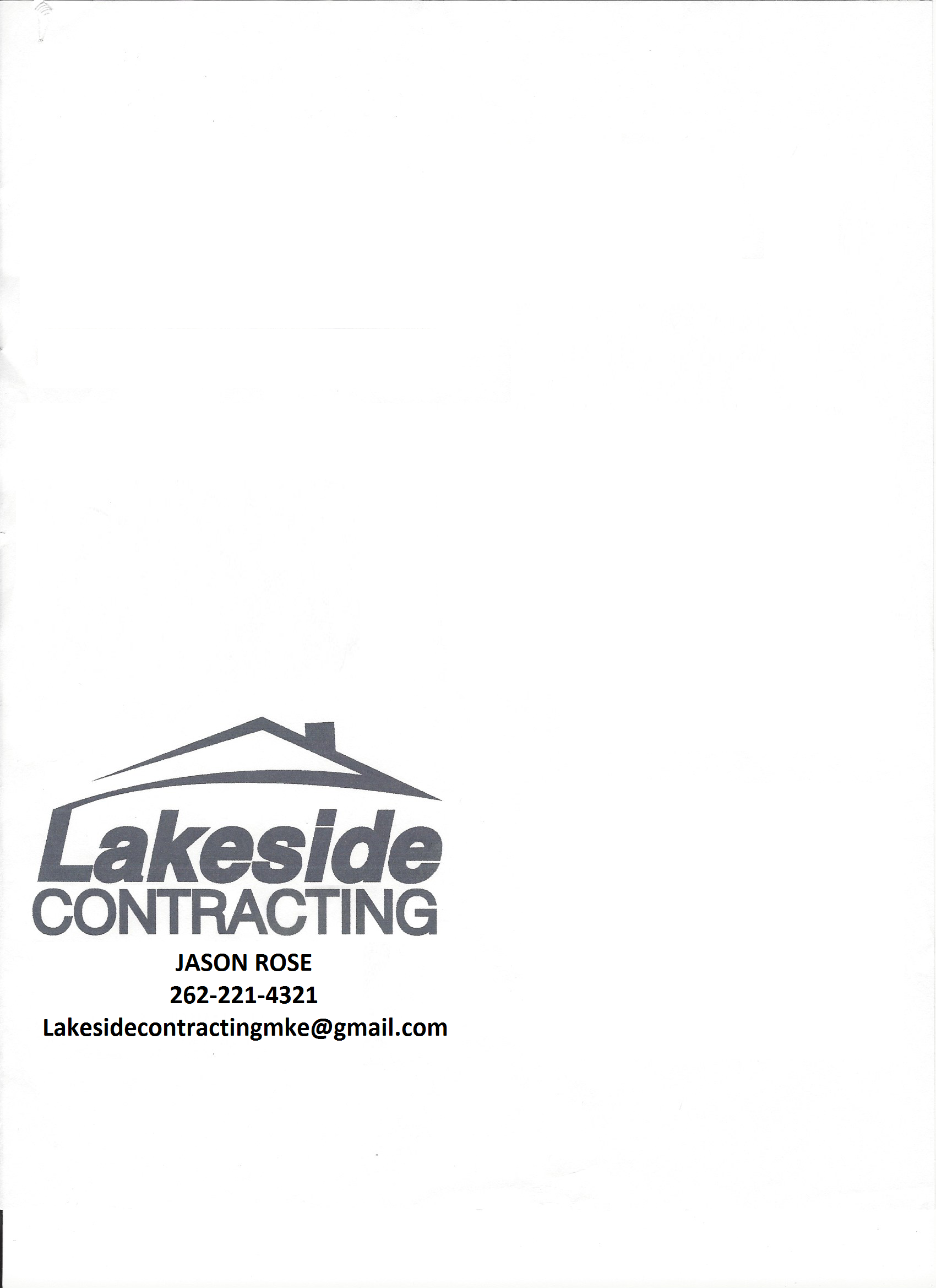 Lakeside Contracting, LLC Logo