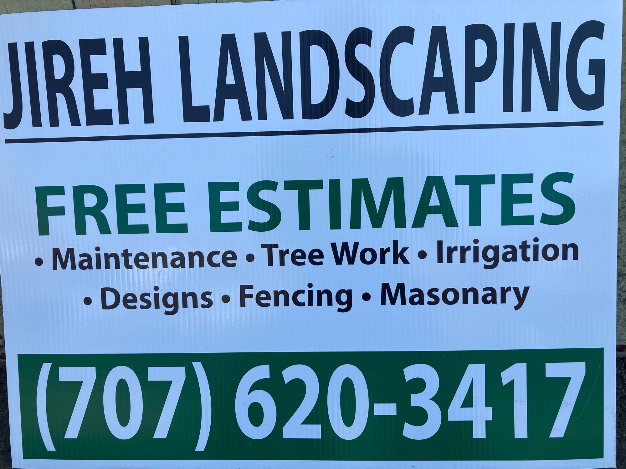 Jireh Landscaping and Tree Services-Unlicensed Contractor Logo