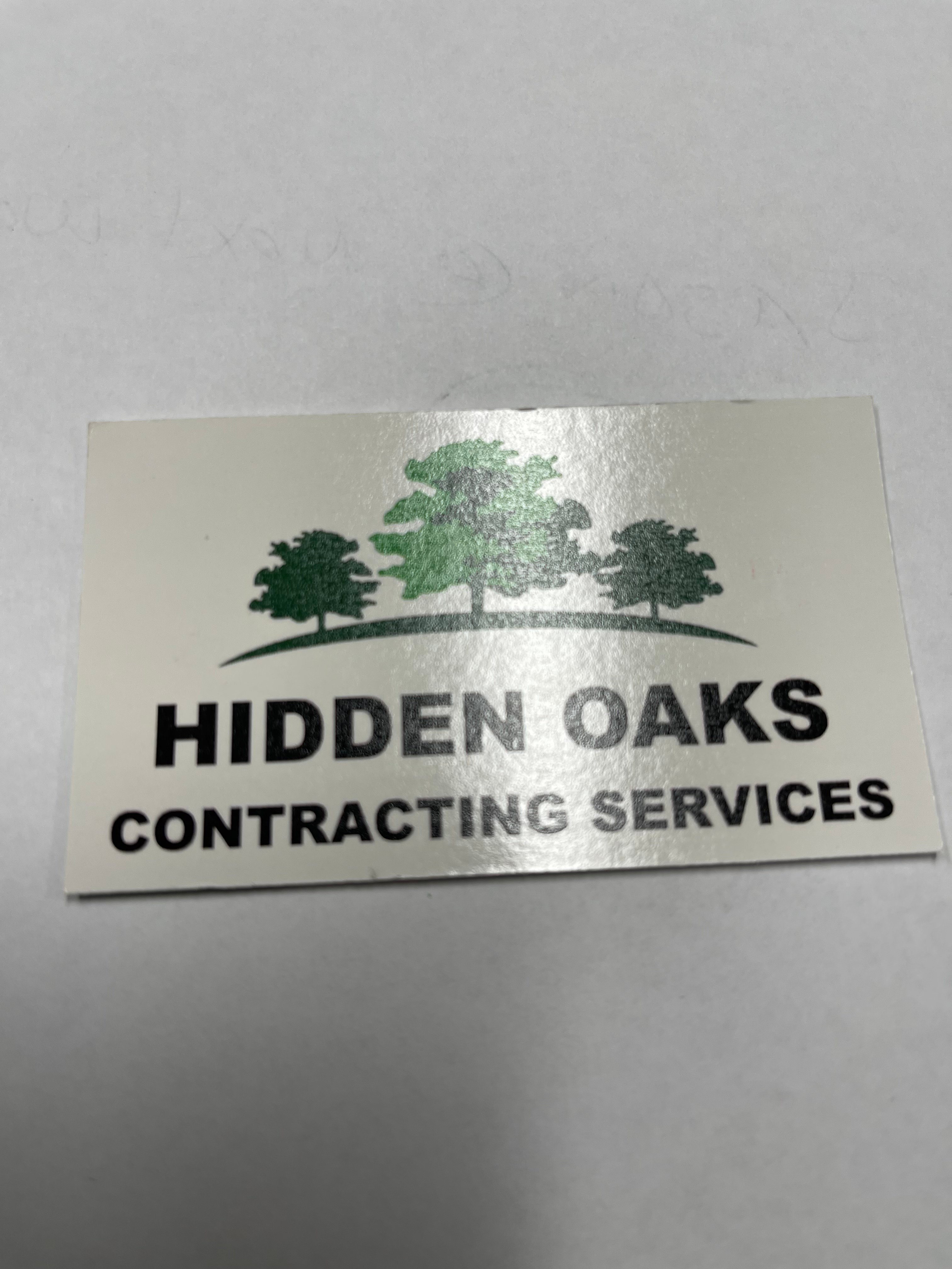 Hidden Oaks Contracting Services, LLC Logo