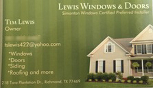 Lewis Windows & Doors Logo