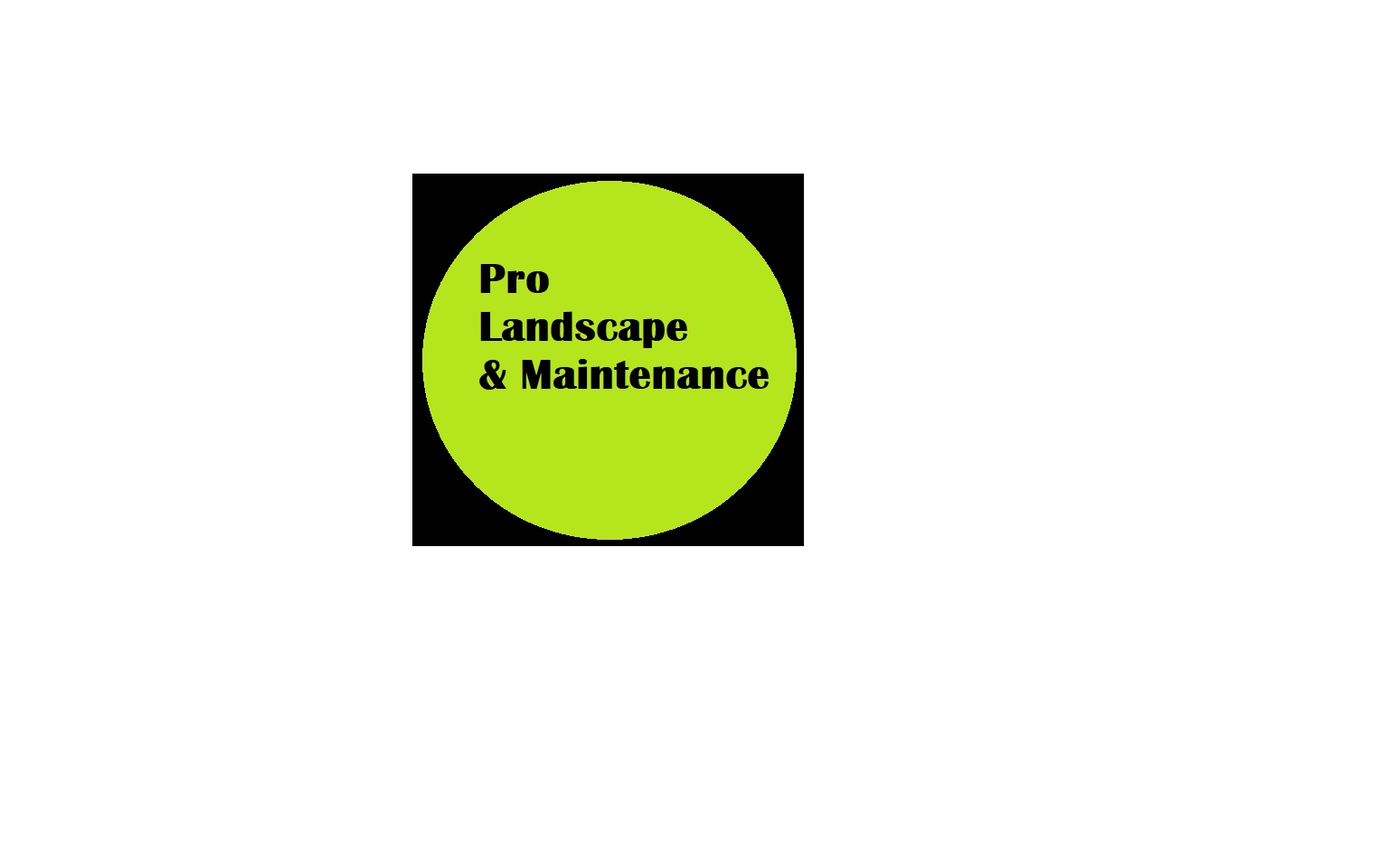 Pro Landscape and Maintenance Logo