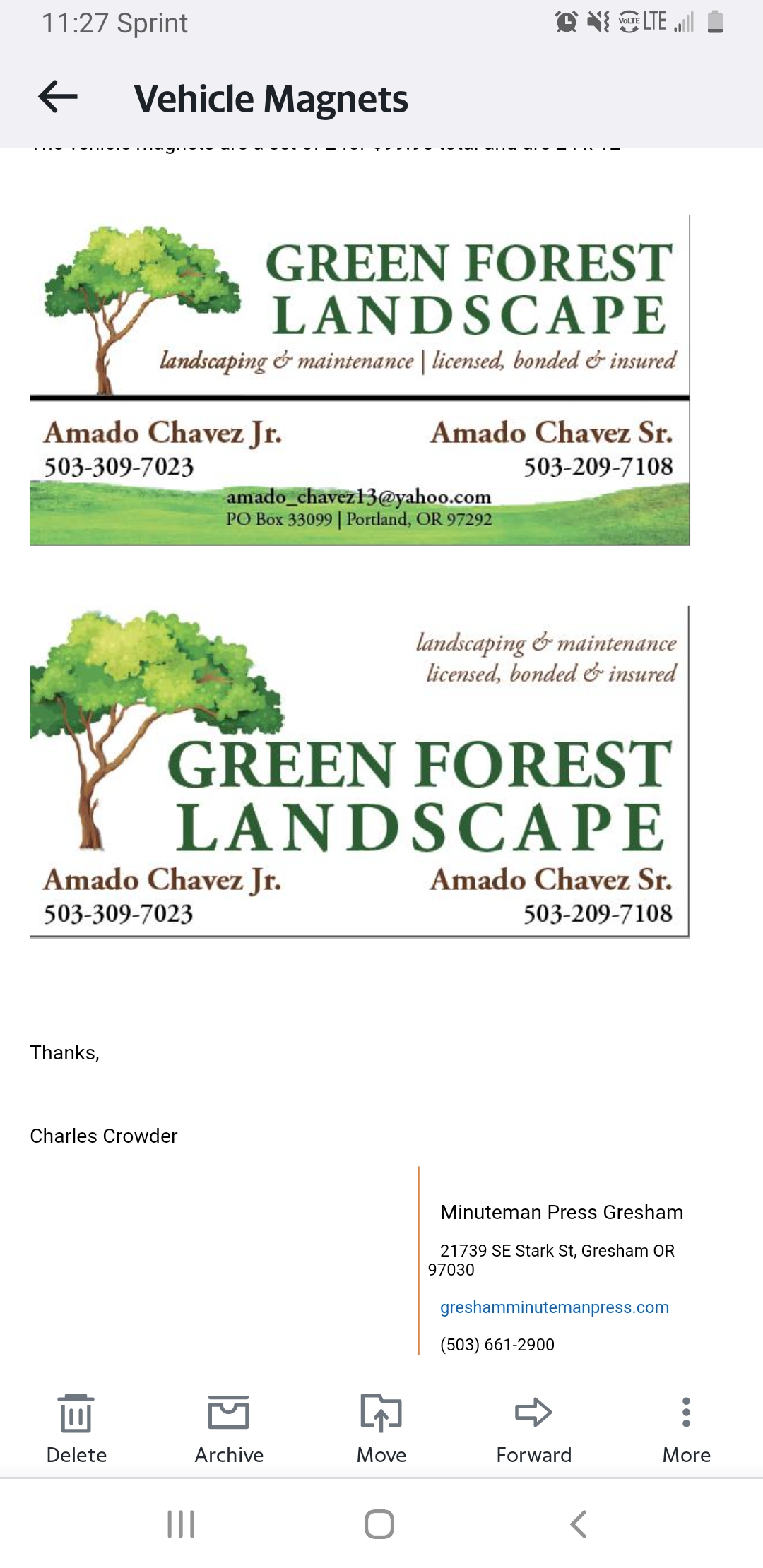 Green Forest Landscape Logo