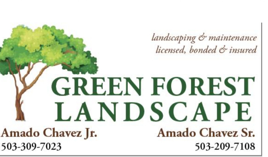 Green Forest Landscape Logo