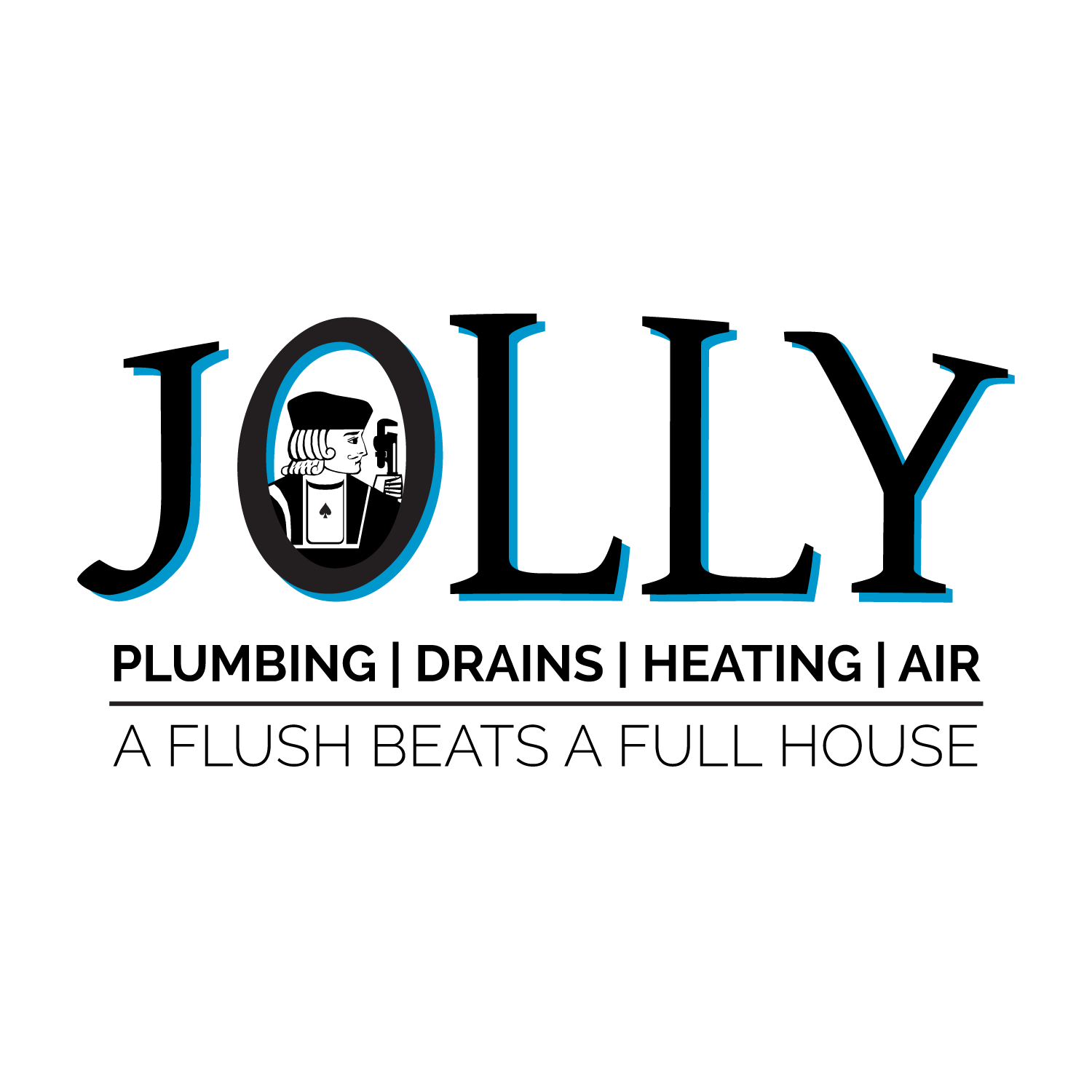Jolly Plumbing Drains Heating & Air Logo