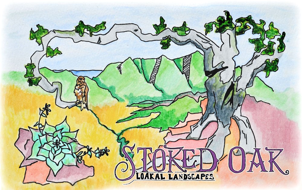 Stoked Oak Landscapes Logo