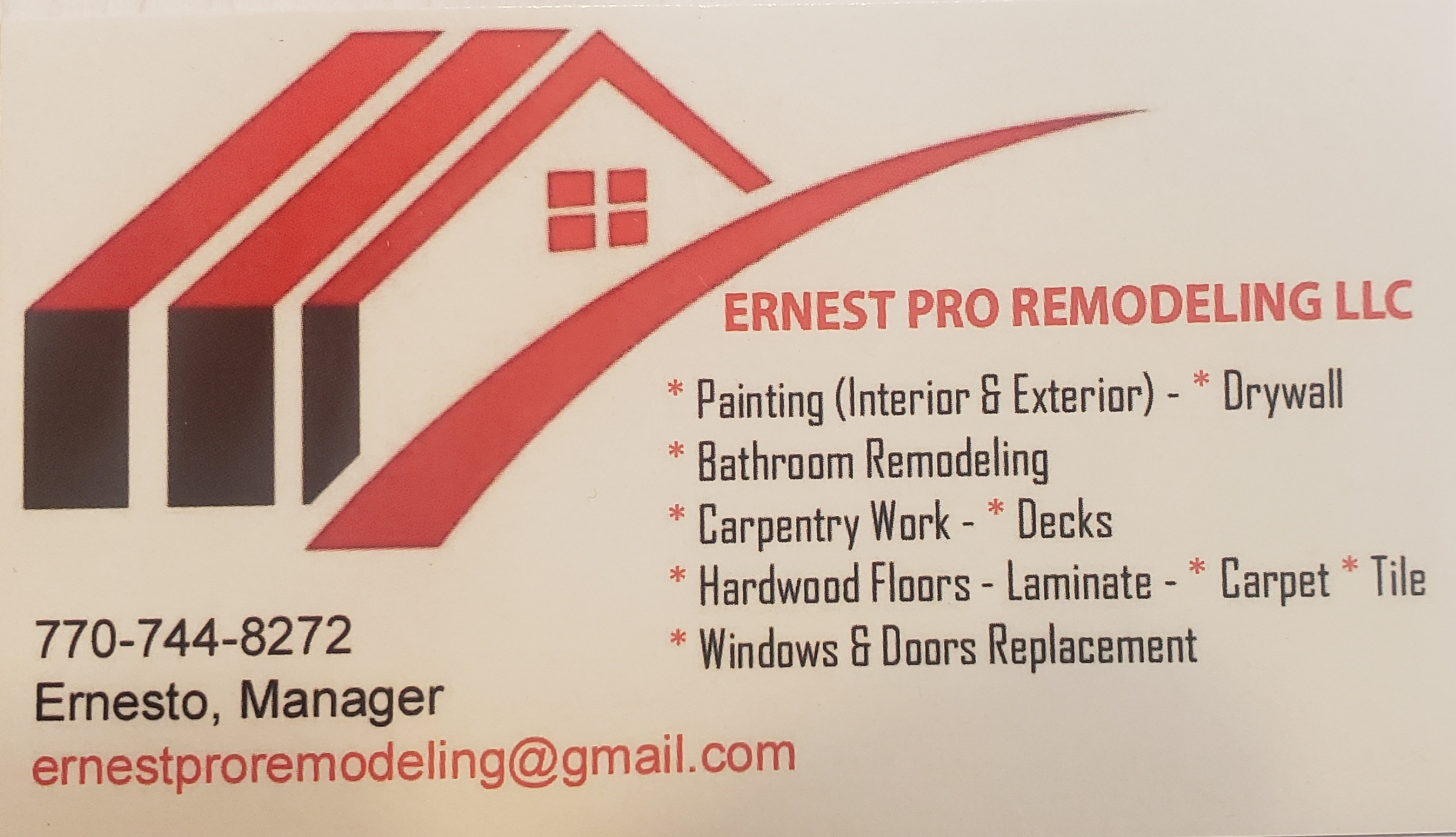 Ernest Pro-Remodeling, LLC Logo