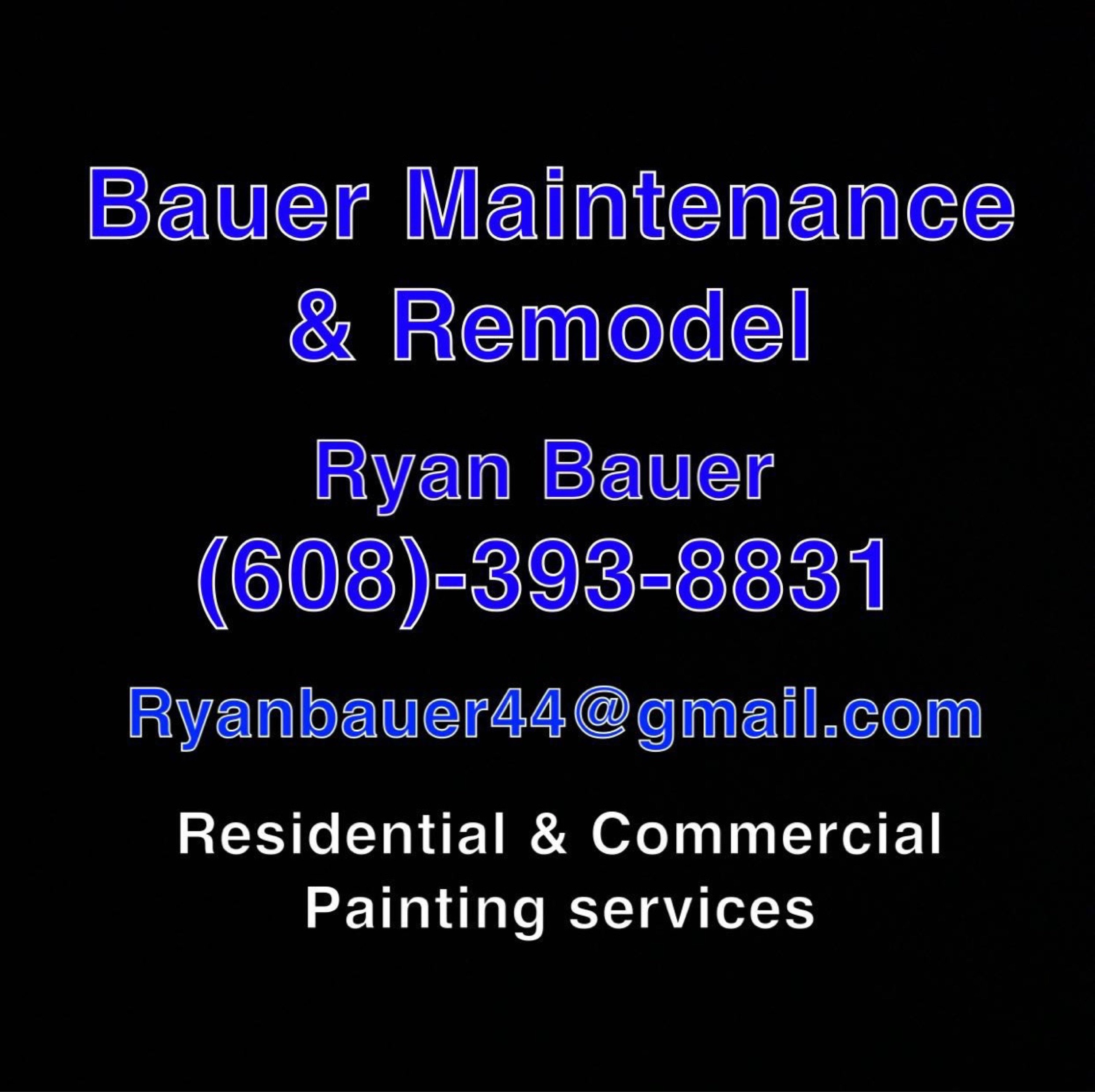 Bauer Maintenance & Remodel Logo