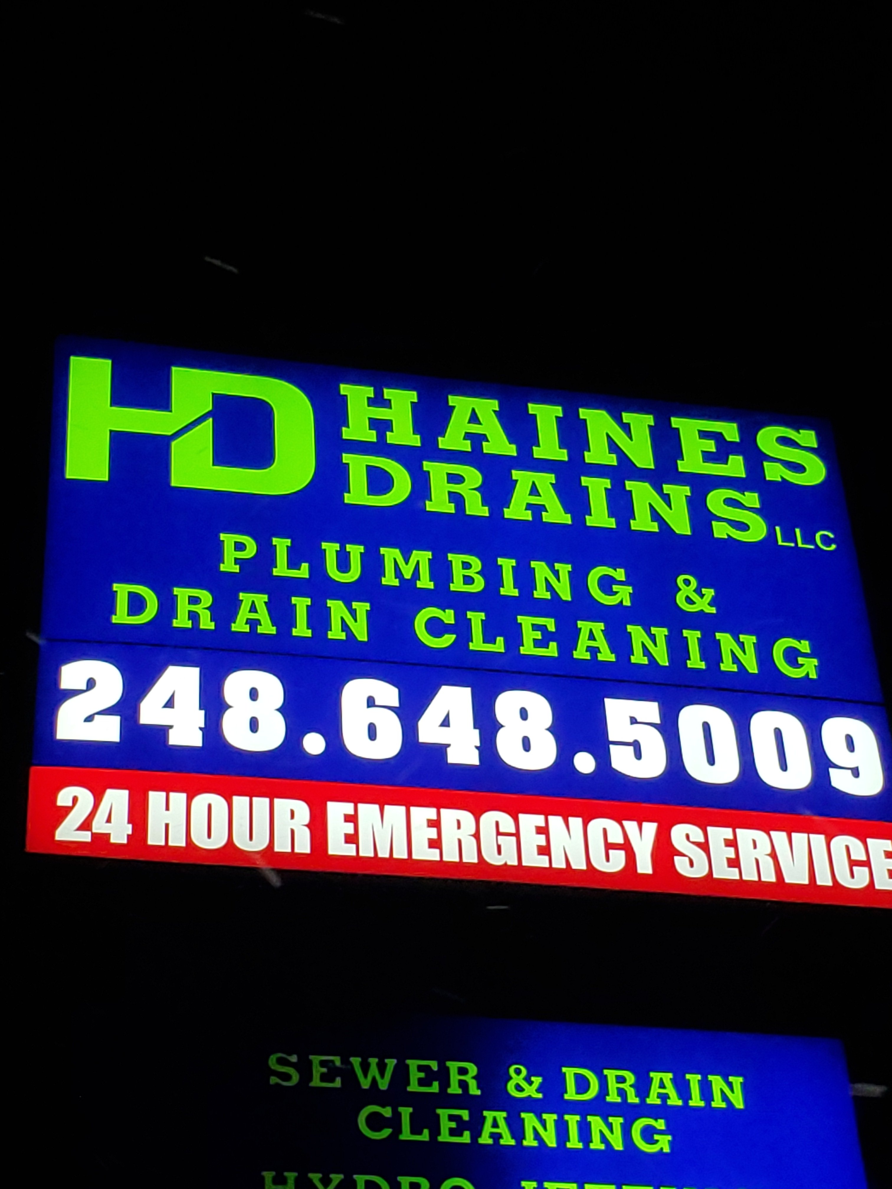 Haines Drains Plumbing and Drain Cleaning Specialist LLC Logo