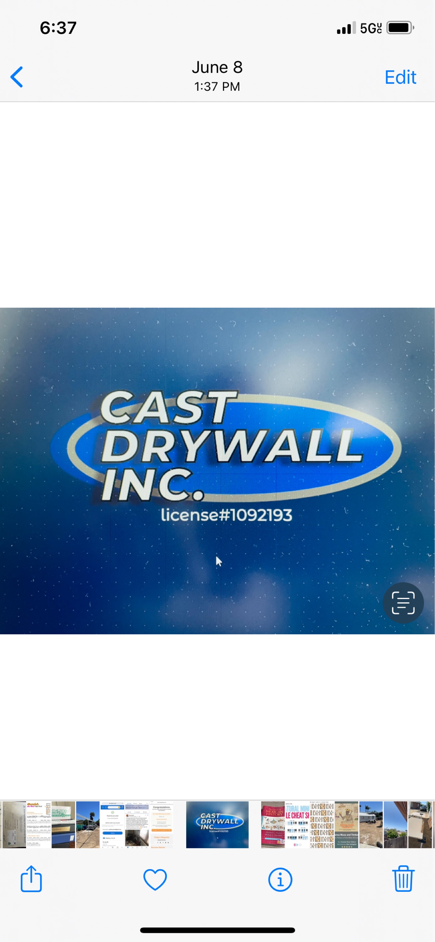 Cast Drywall Inc. Logo