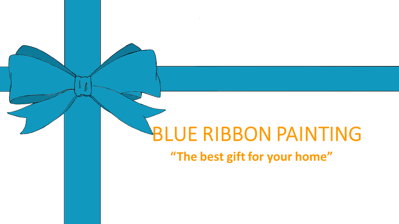 Blue Ribbon Painting Logo