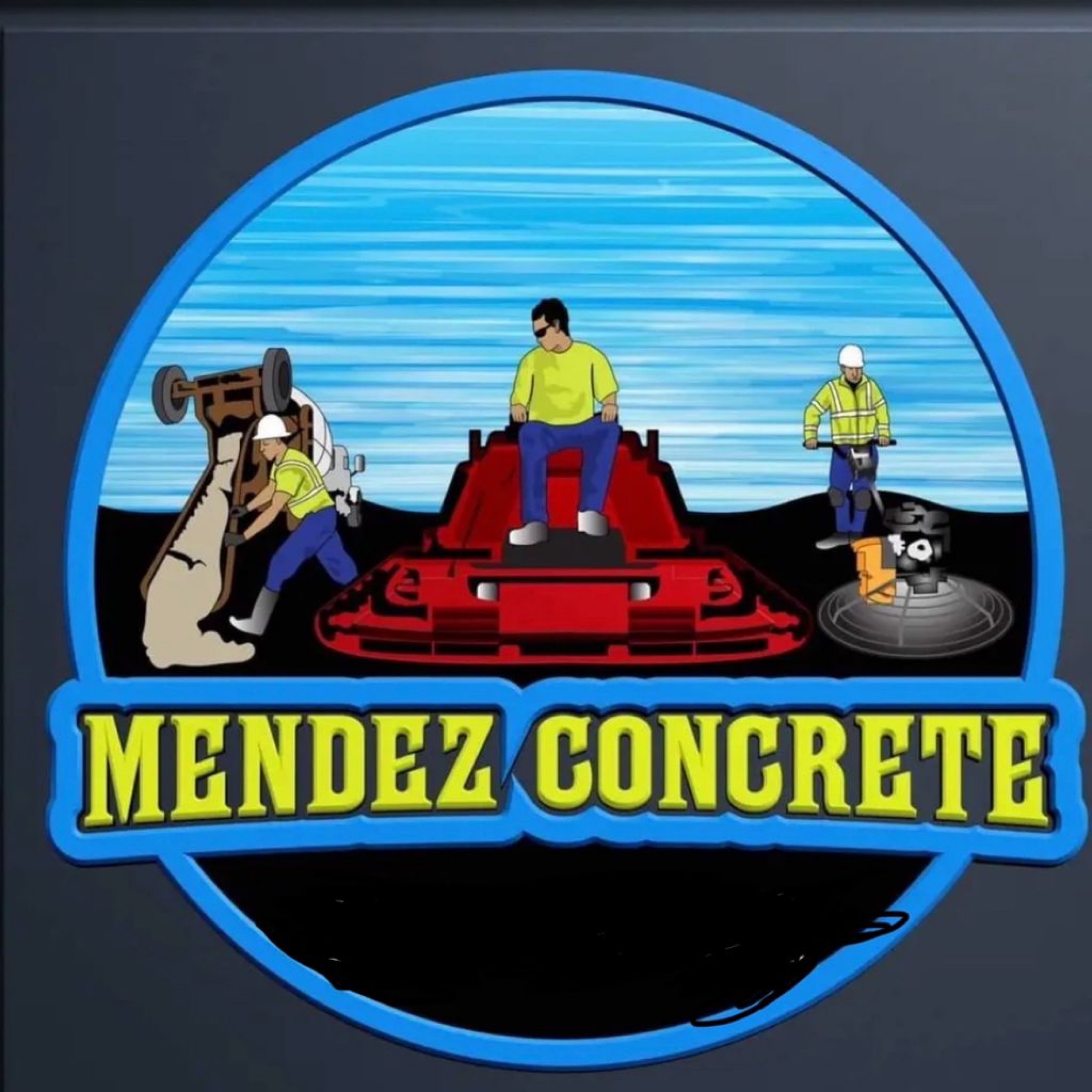 Mendez concrete Logo