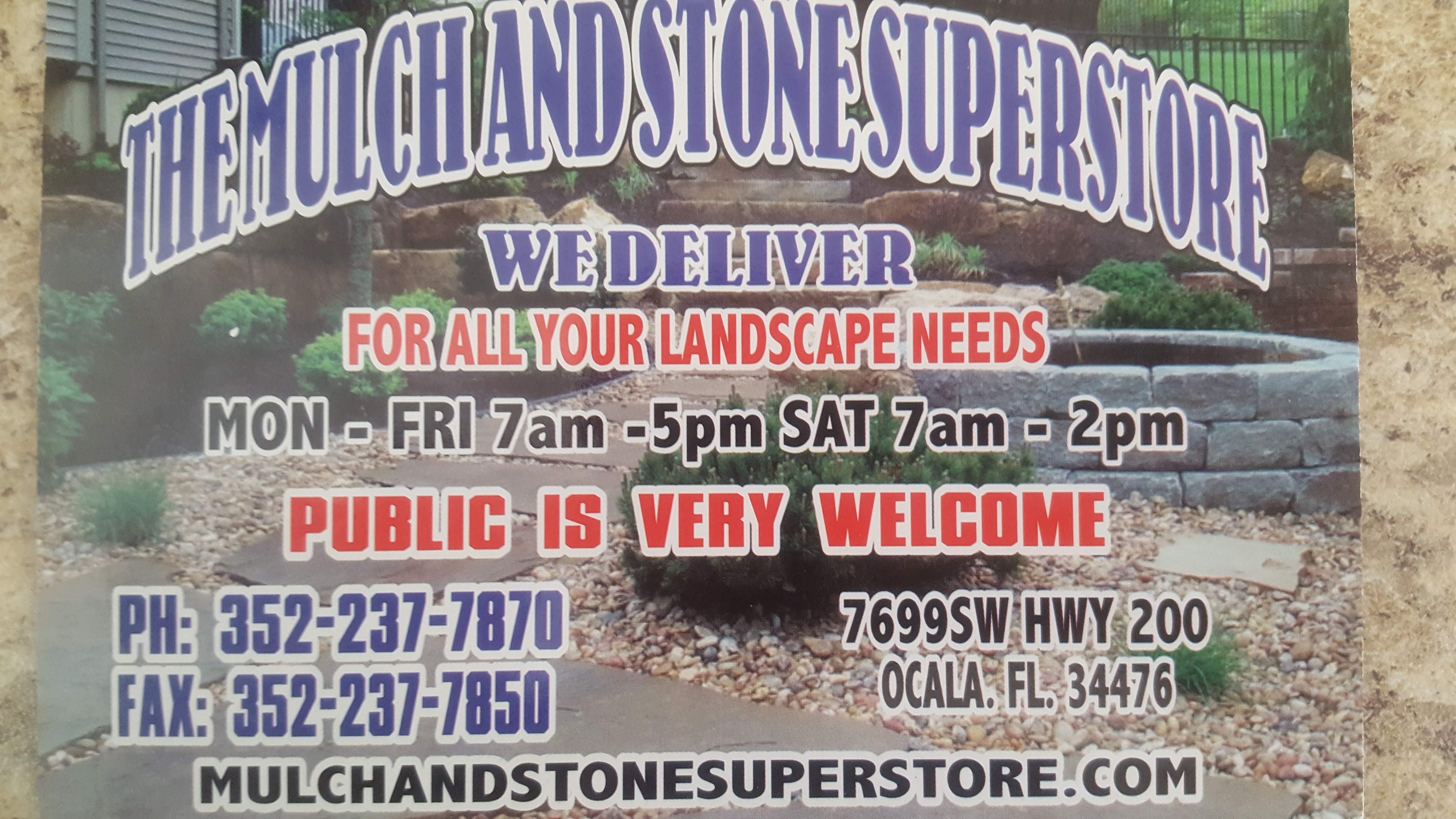 The Mulch and Stone Superstore, Inc. Logo