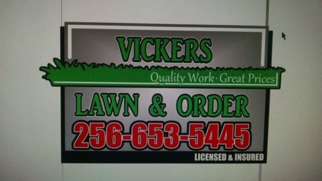 Vickers Lawn and Order Logo