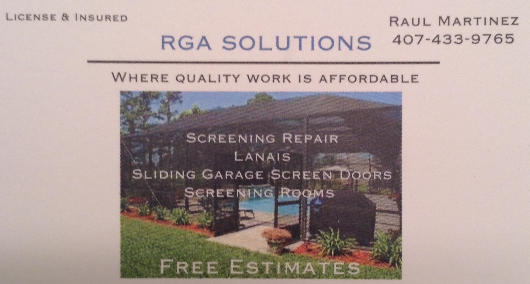 R G A Solutions Home Improvement Corp. Logo