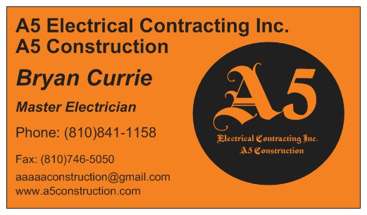 A5 Electrical Contracting, Inc. Logo