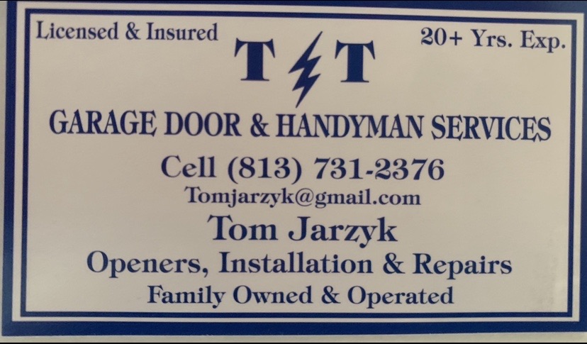 T&T GARAGE DOORS Logo