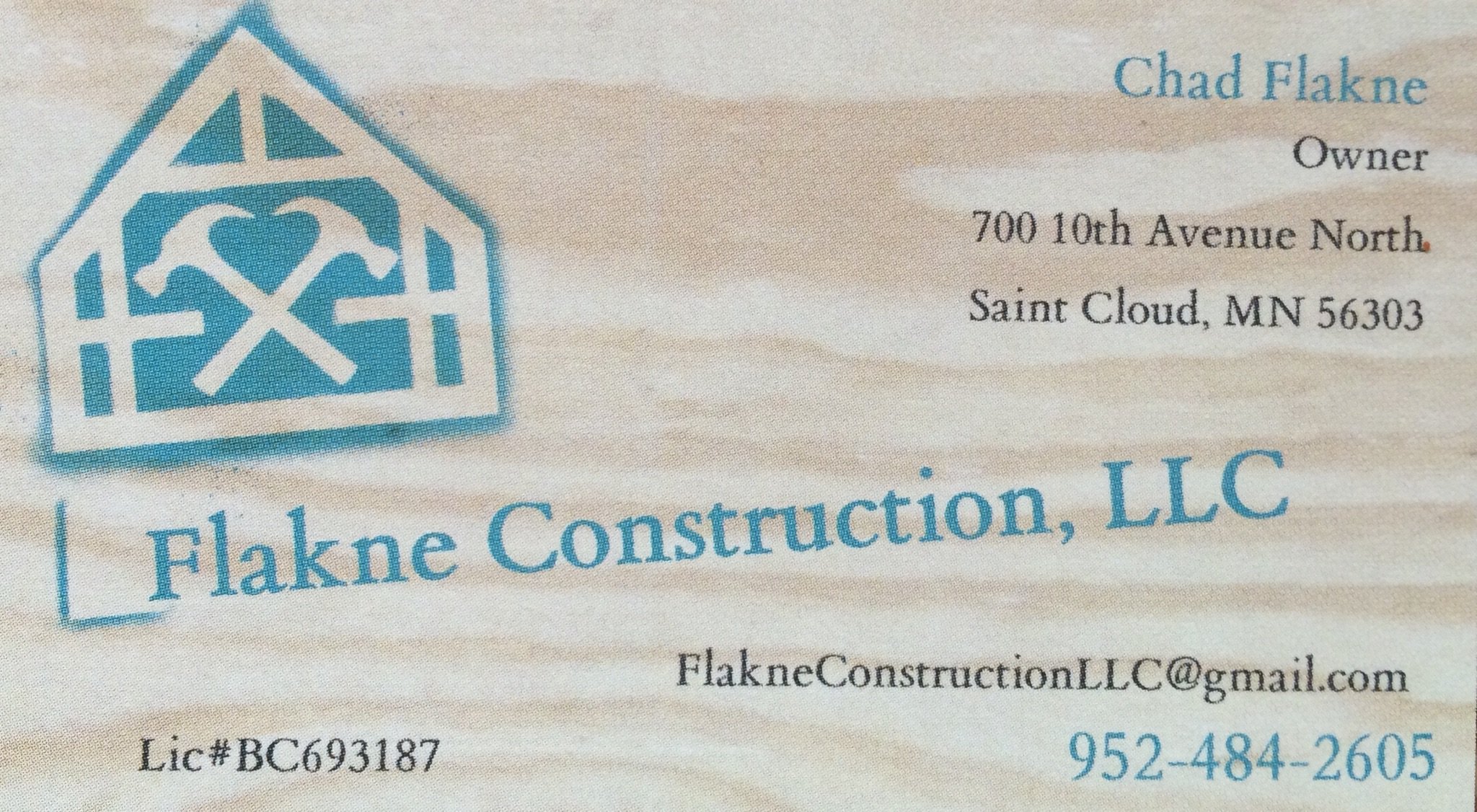 Flakne Construction Logo